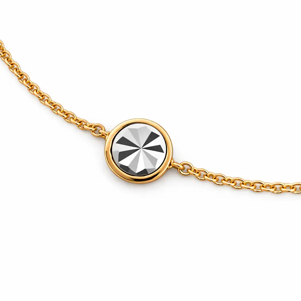 Bratara Luvand din aur galben cu cu discuri (1)