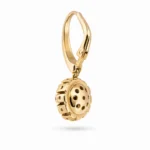 Cercei din aur galben cu zirconii (1)