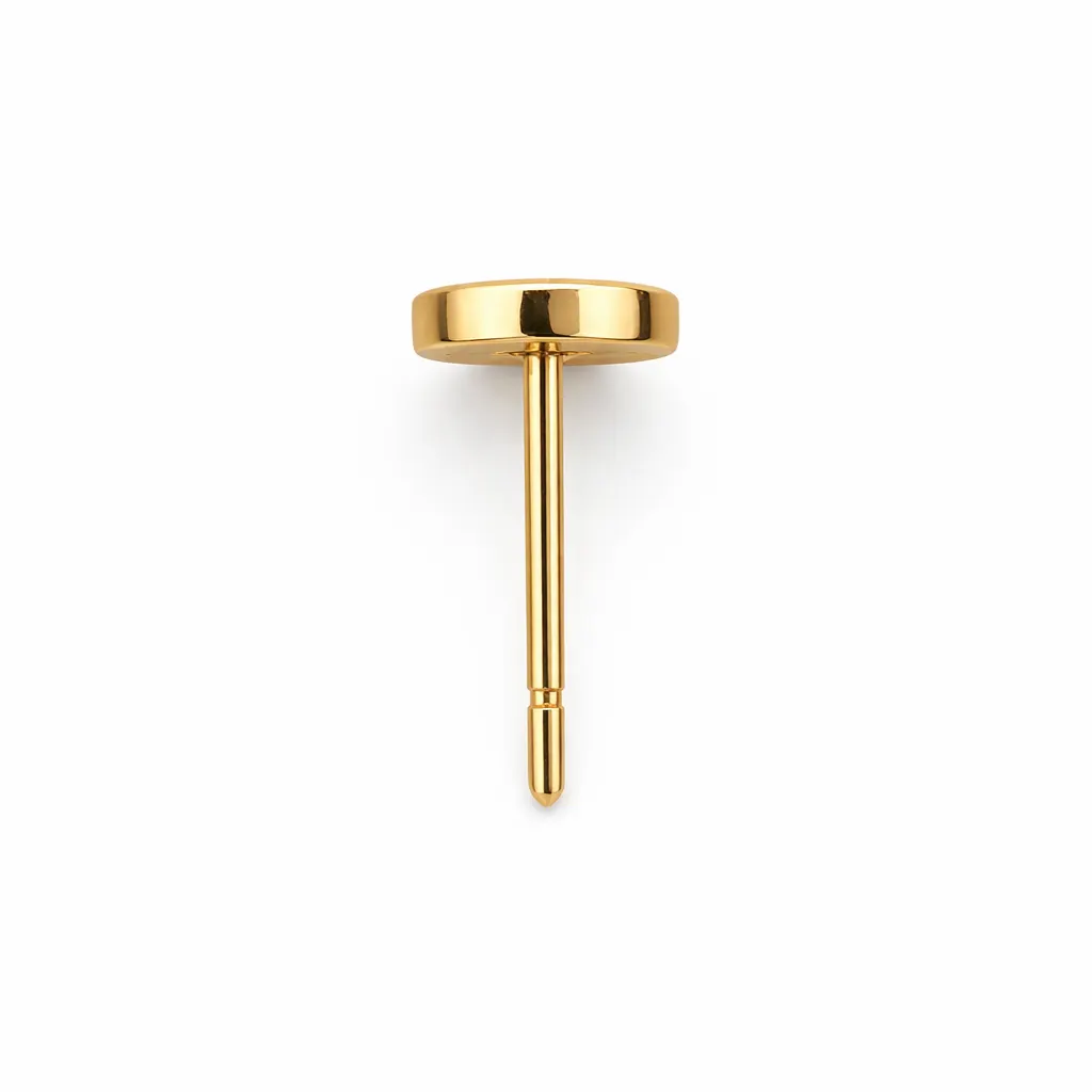 Cercei din aur galben disc (1)