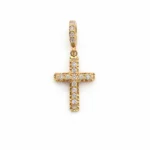 Pandantiv cruce aur galben Luvand (1)